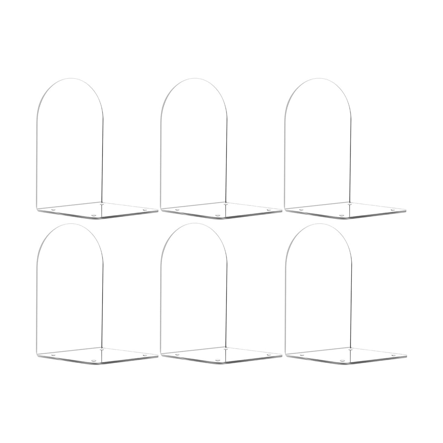 Book Ends / Clear / Set of 6
