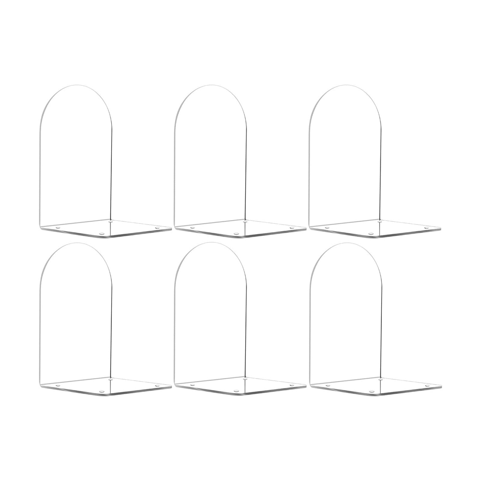 Book Ends / Clear / Set of 6