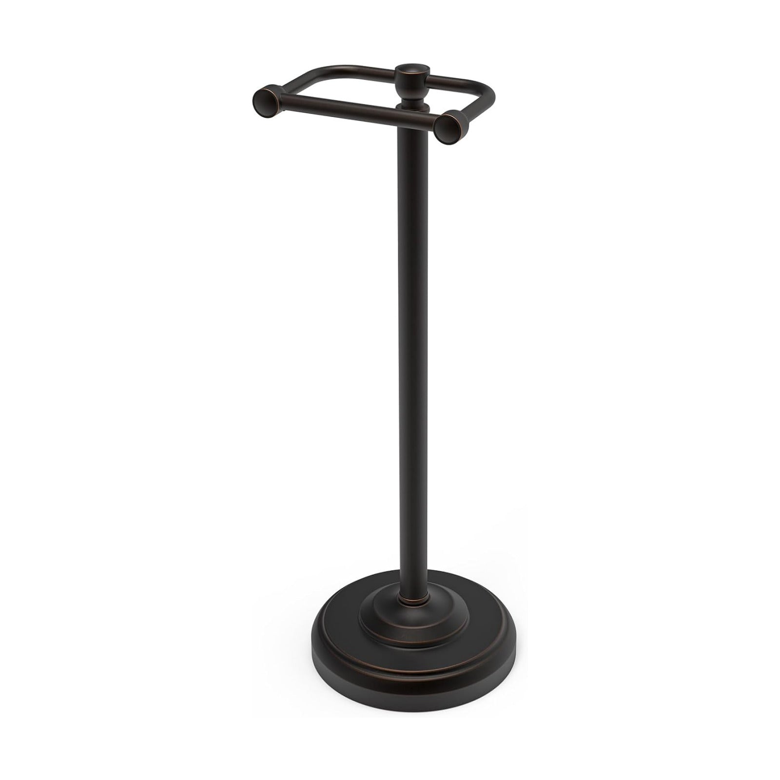 Toilet Paper Holder Stand, Freestanding Toilet Paper Holder,Farmhouse Post Pivoting Toilet Paper Stand with Stable