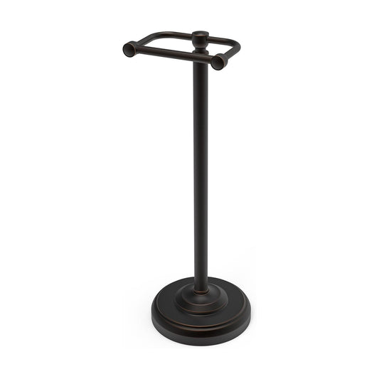 Toilet Paper Holder Stand, Freestanding Toilet Paper Holder,Farmhouse Post Pivoting Toilet Paper Stand with Stable