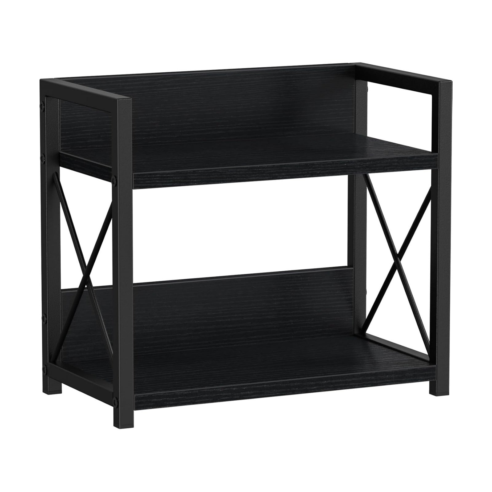 Giikin Kitchen Counter Shelf, 2 Tier Kitchen Spice Rack Organizer for Countertop, Wood Coffee Bar Organizer for Home