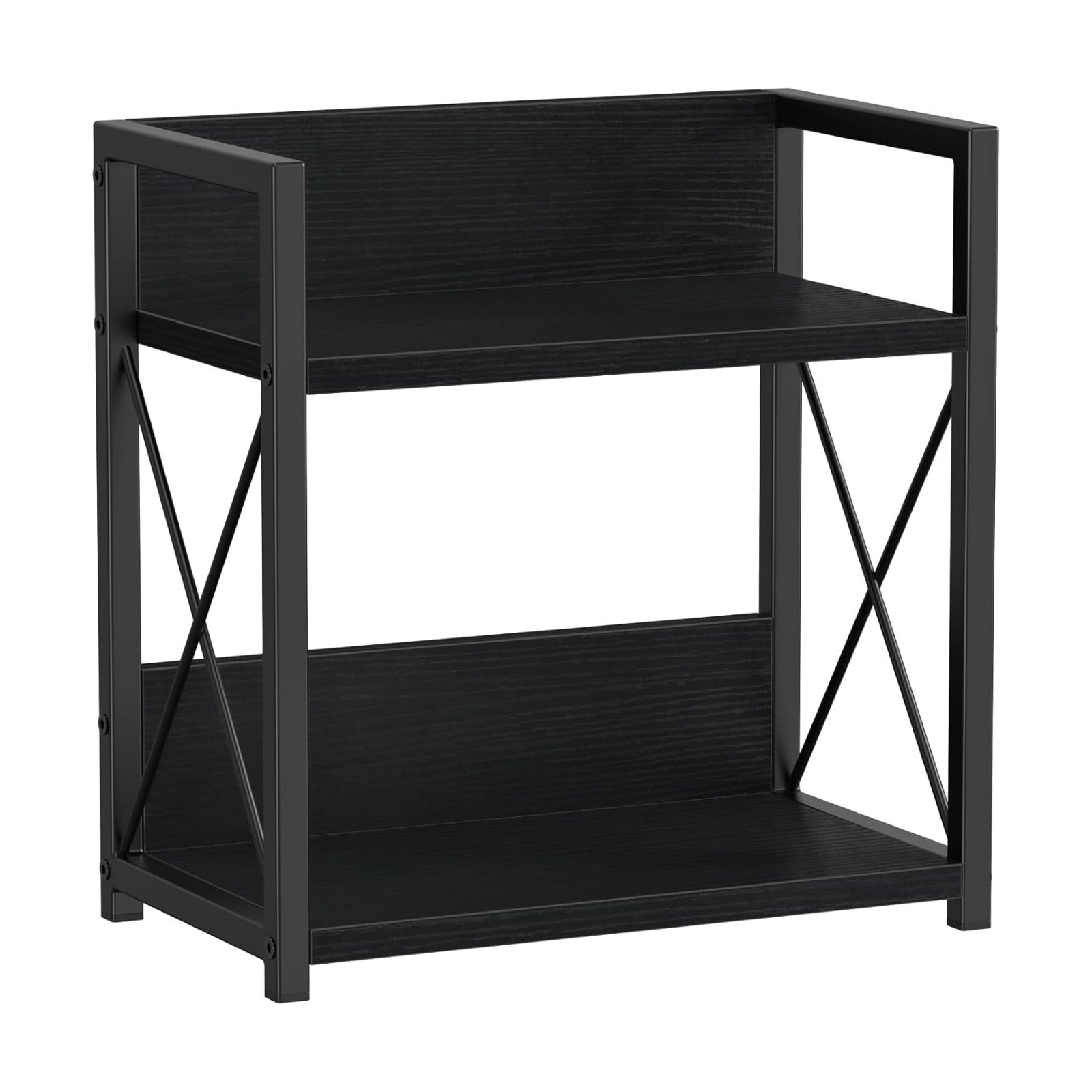 Giikin Countertop Organizer, 2 Tier Coffee Station Organizer for Desktop, Wood Counter Shelf Spice Rack for Kitchen