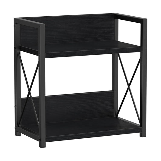 Giikin Countertop Organizer, 2 Tier Coffee Station Organizer for Desktop, Wood Counter Shelf Spice Rack for Kitchen