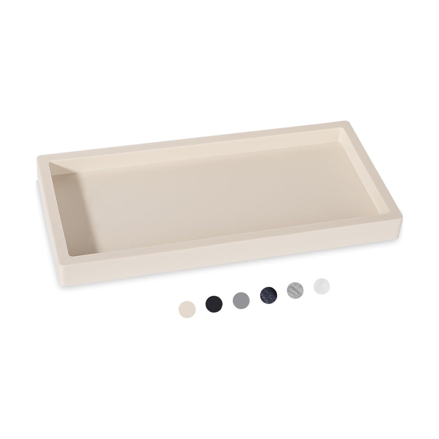 Bathroom Tray / Beige / 9.8 x 4.7