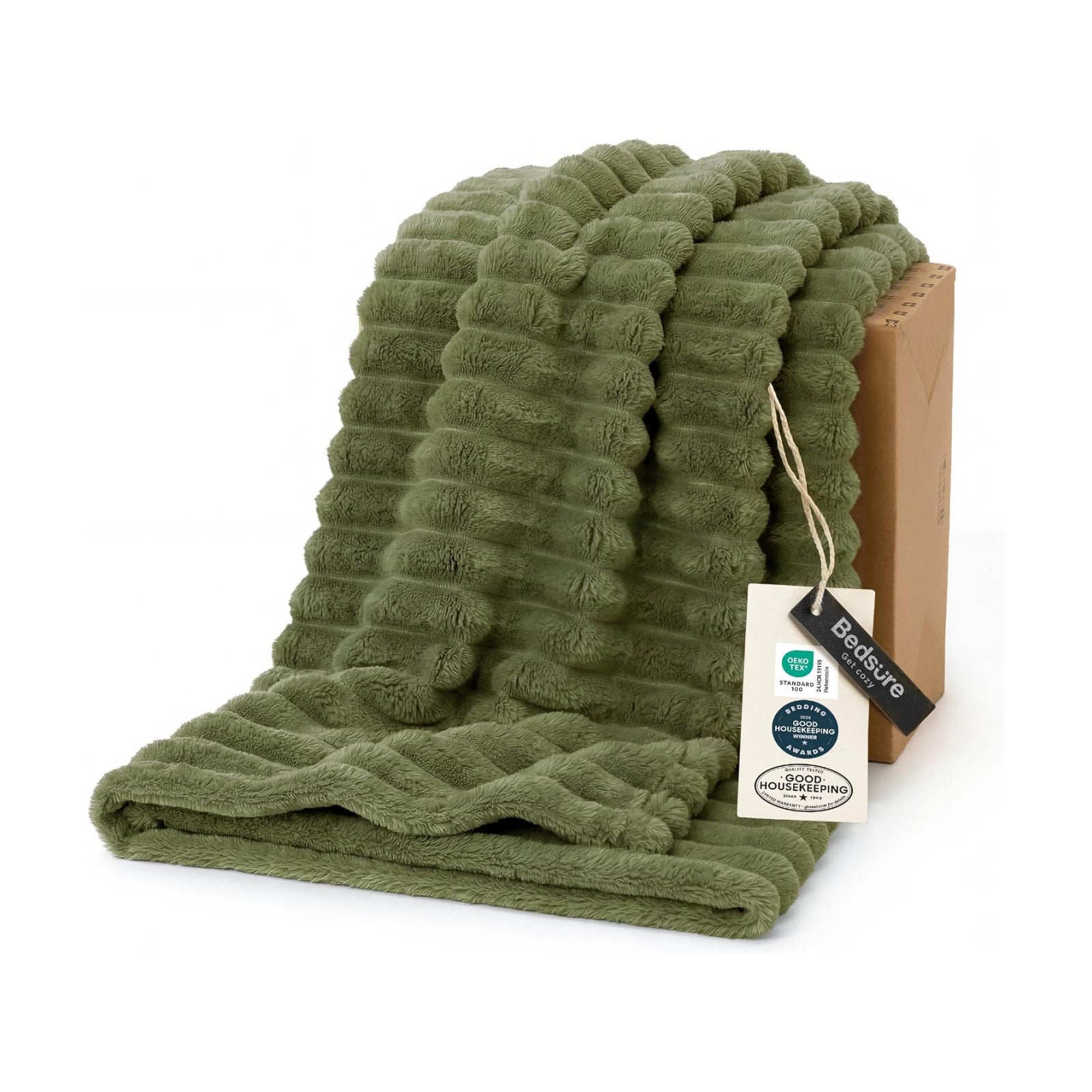 Bedsure Soft Throw Blanket for Couch Decor Gifts Moss 50"x60"