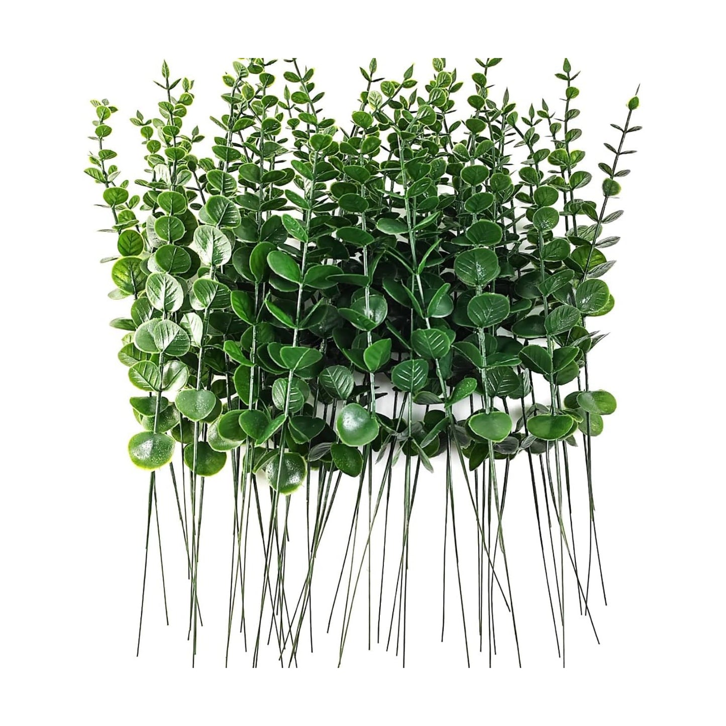 Eucalyptus Stems Decor Artificial Eucalyptus Leaves Faux Eucalyptus Stems Real Touch / Set of 50