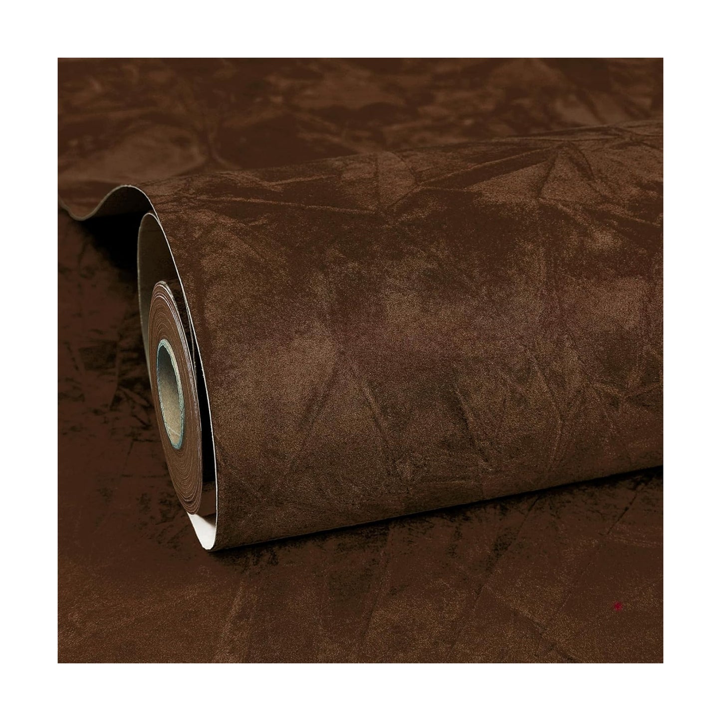 Brown Peel and Stick Wallpaper Velvet Wallpaper / 79 x 17.5 / Brown Velvet