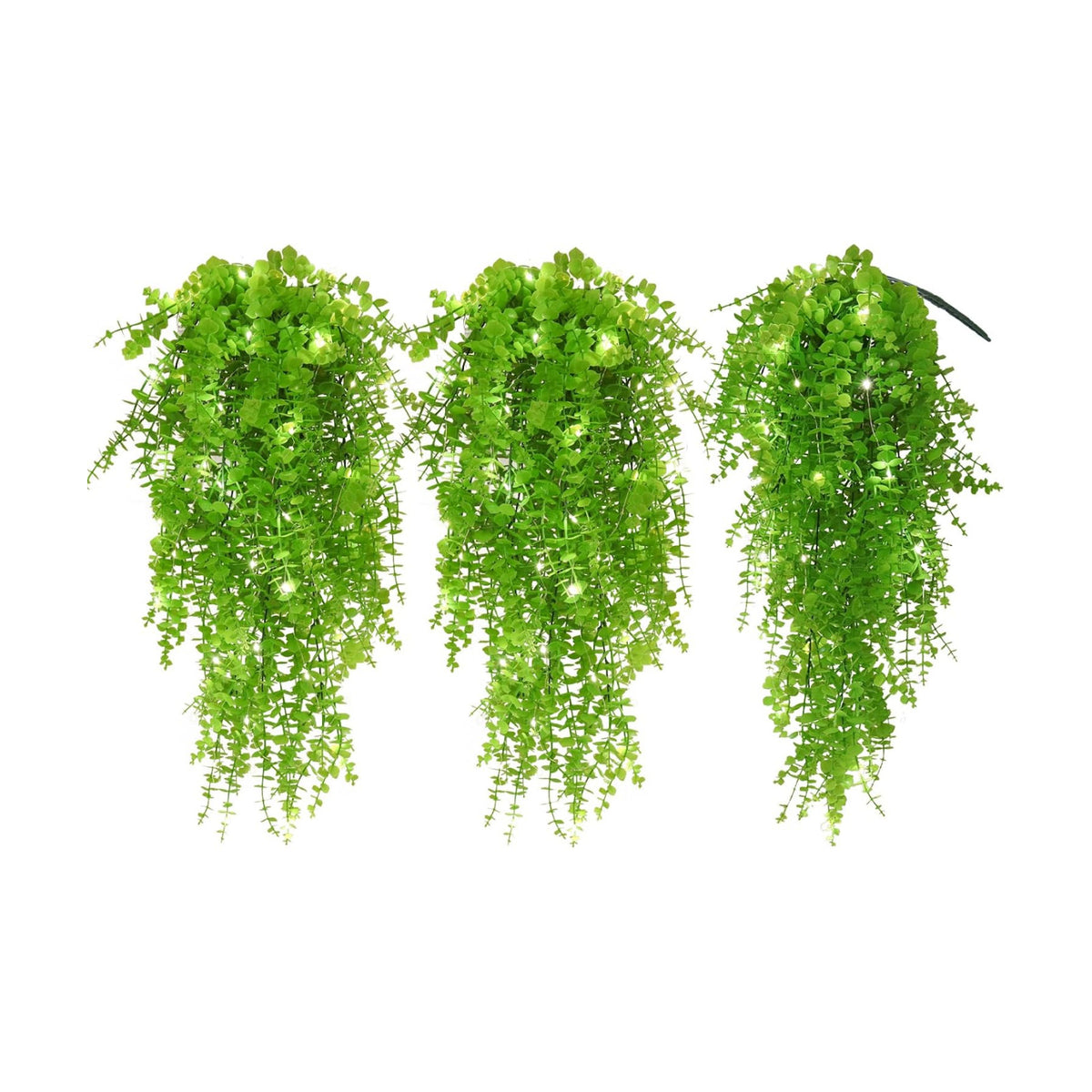 RECUTMS Artificial Hanging Plants Wall Decor Faux Draping Plant with Lights