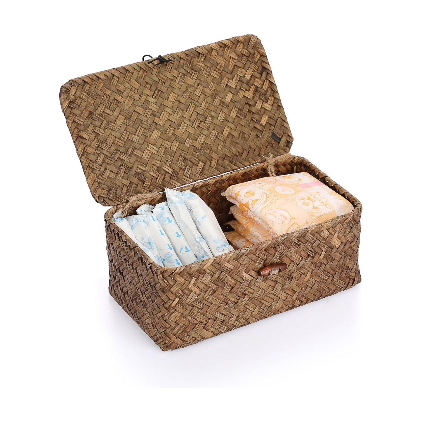 Wicker Basket / Wicker Storage Basket / Coffee / Small
