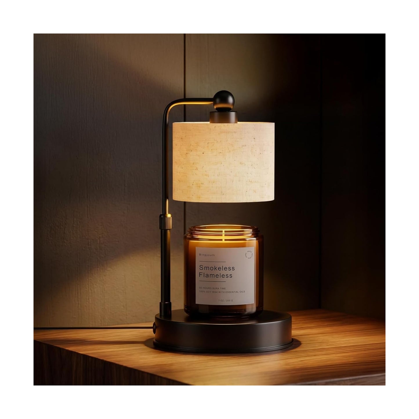 Candle Warmer Lamp with Timer, Best House Warming Gift, Height Adjustable & Dimmable Electric Candle Warmer Lamp