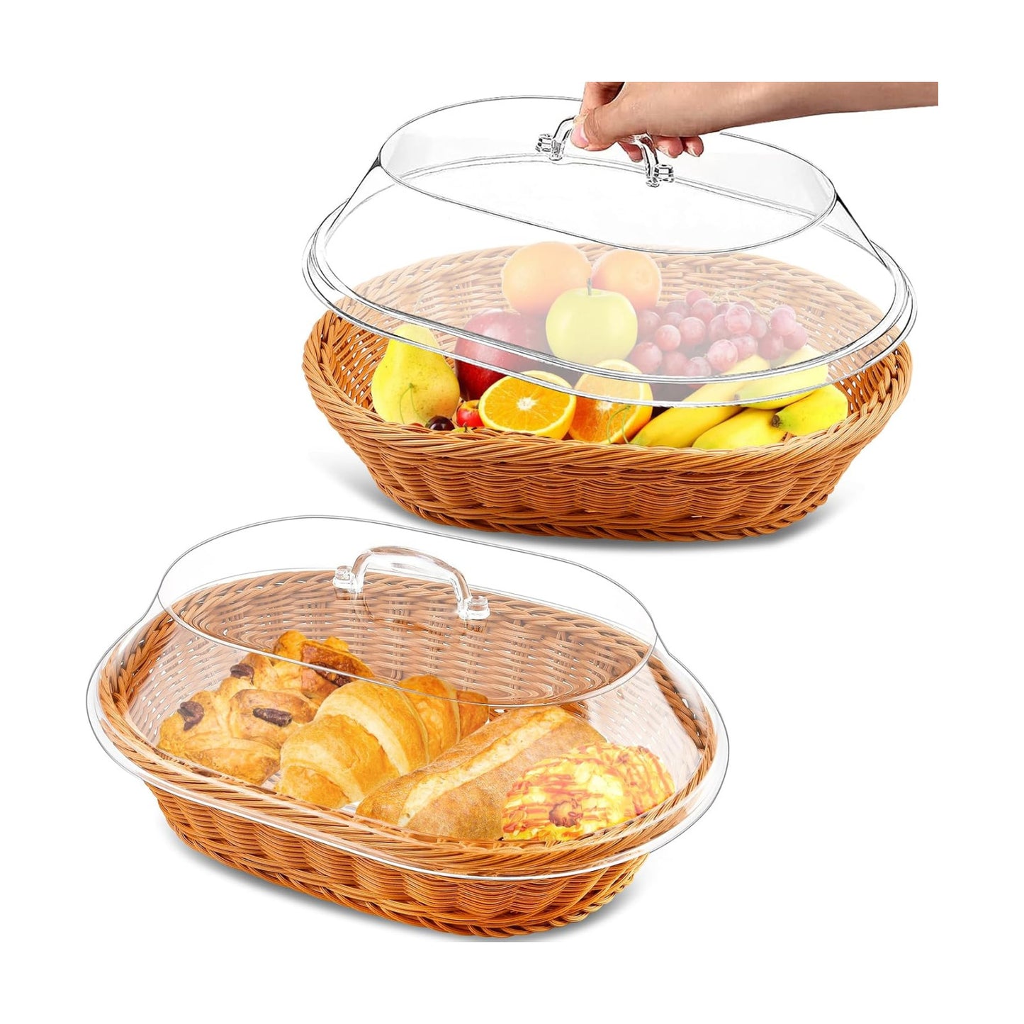 Wicker Bread Basket / Set of 2