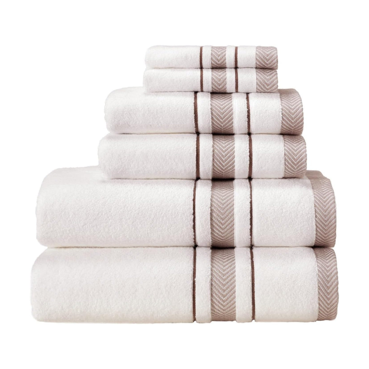 Bath Towels Set for Bathroom – Luxury 6-Piece Cotton Towels, Soft Absorbent & Quick Dry, 600 GSM Bath Towels for