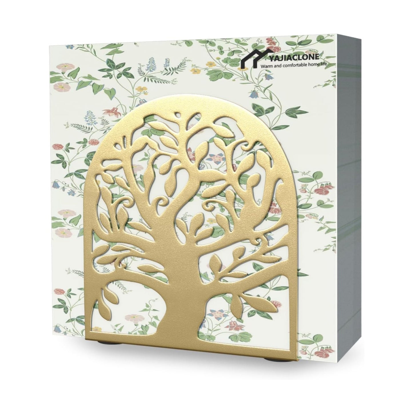 Metal Napkin Holder / Gold