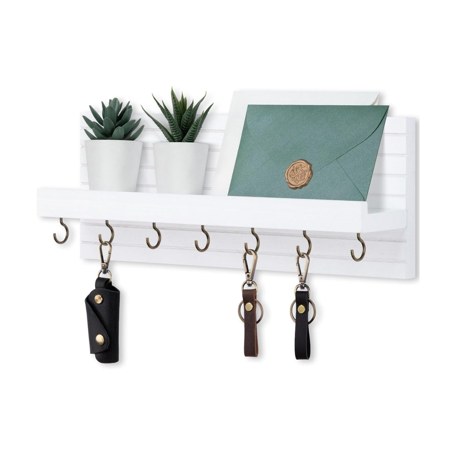 Hooks Holds Leashes / White / Large