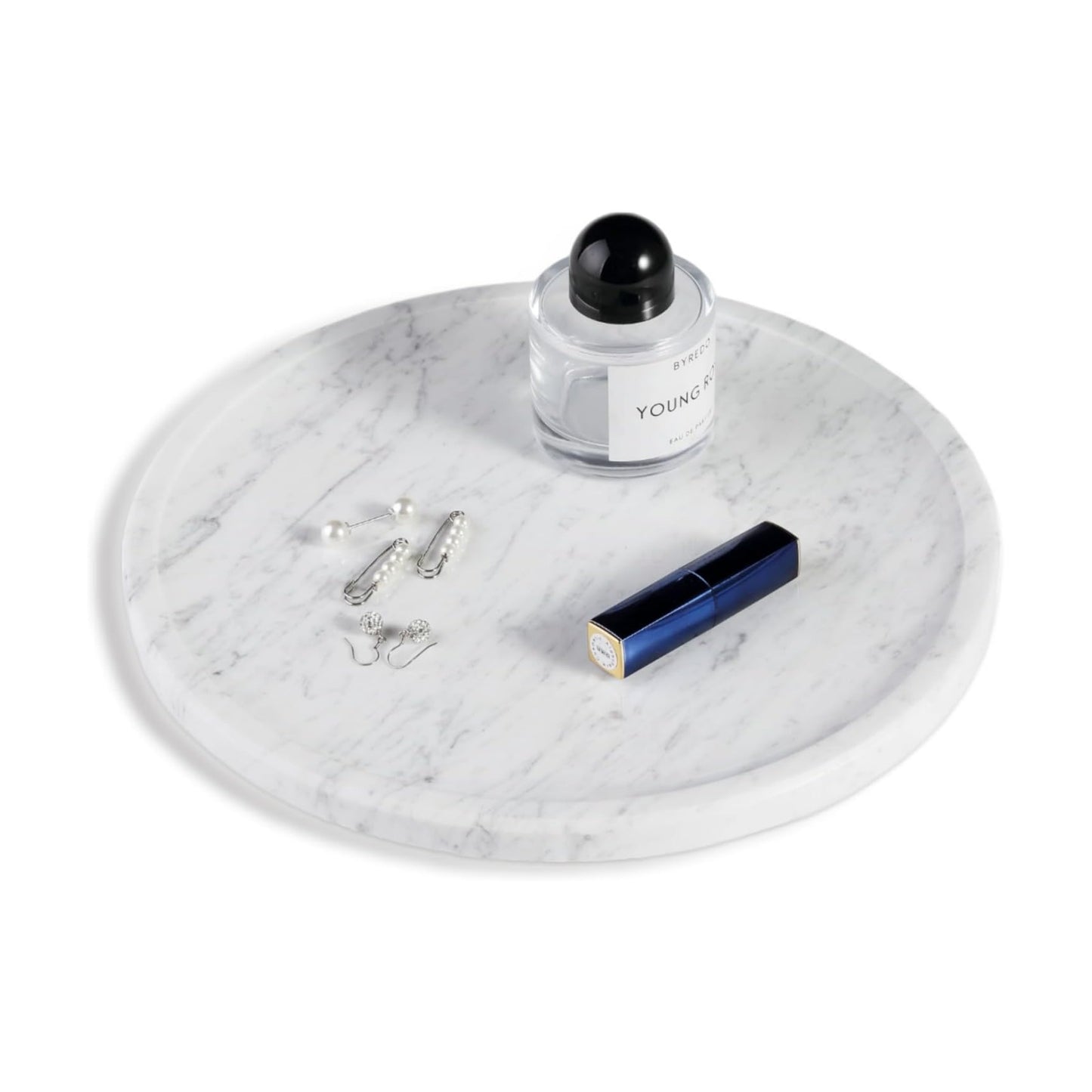 Marble Serving Tray / Carrara / Natural / 11.8 Inch