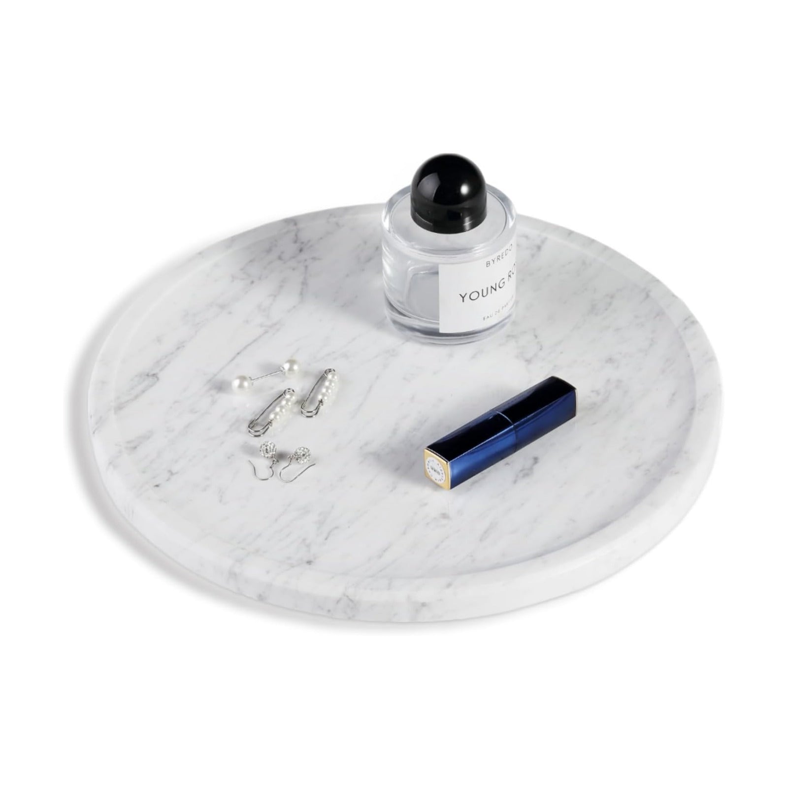 Marble Serving Tray / Carrara / Natural / 11.8 Inch