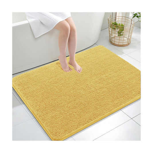 OLANLY Large Bathroom Rugs 40x32, Extra Soft Absorbent Chenille Bath Rugs