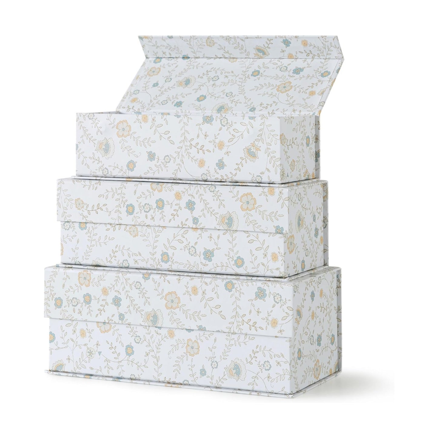 Memory Keepsake Boxes / Ivory Lace / Set of 3