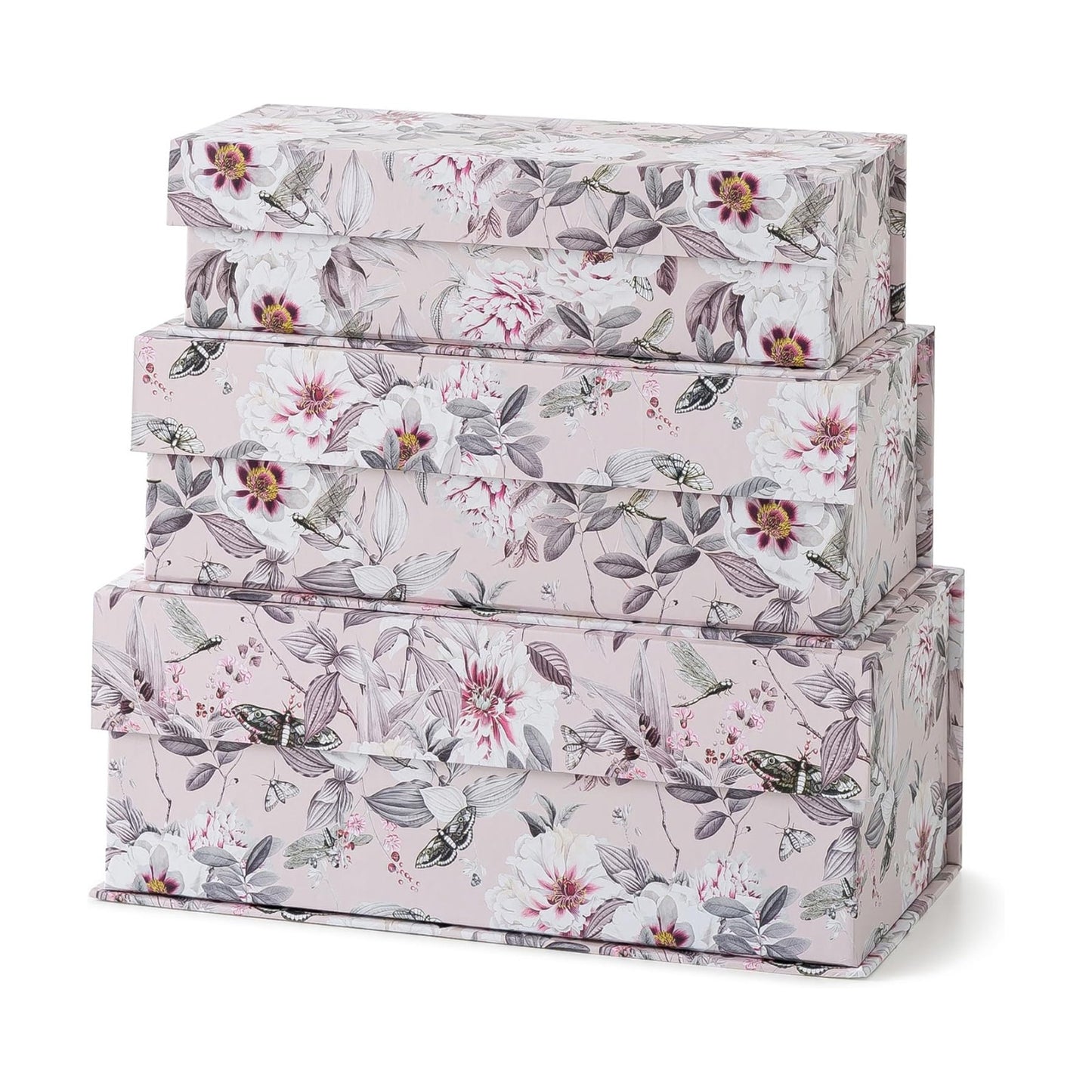 Memory Keepsake Boxes / Blush Whisper / Set of 3