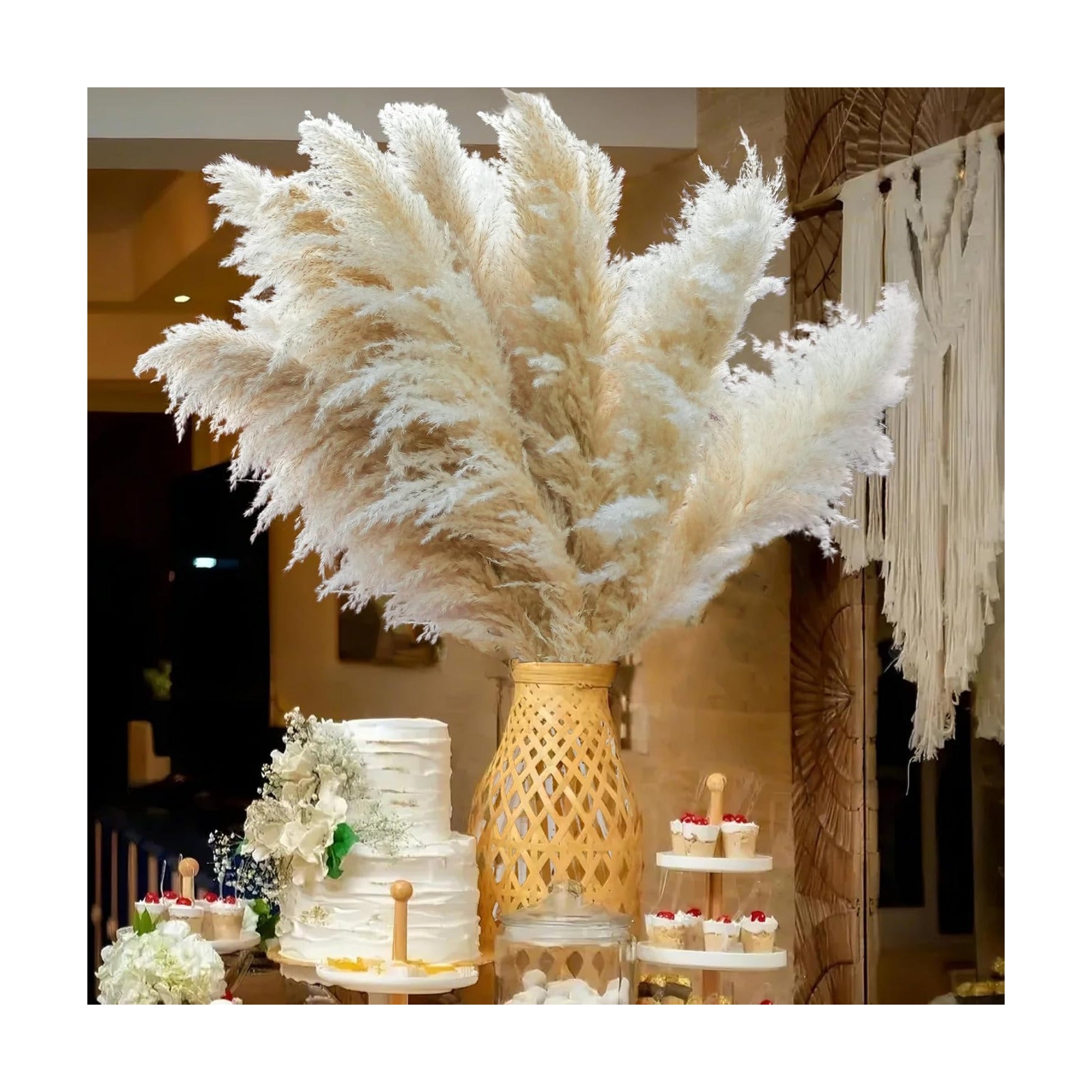 Floor Plants / Tall Pampas Grass for Floor Vases / Set of 20