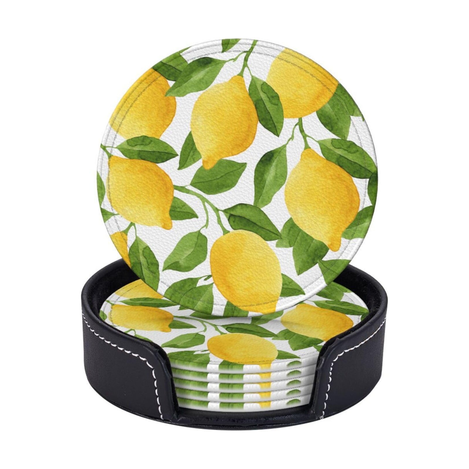 Holder for Tabletop Protection Desk Accessories / Yellow Lemon / Set of 6