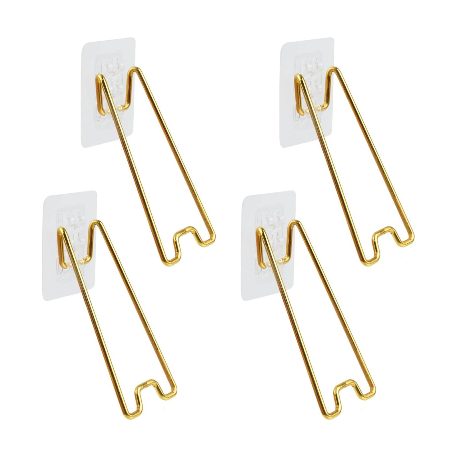 Picture Frame Stand Adhesive Easel Back for Picture Frame Cardboard / 5.12 x 2.2 / Gold / Set of 4