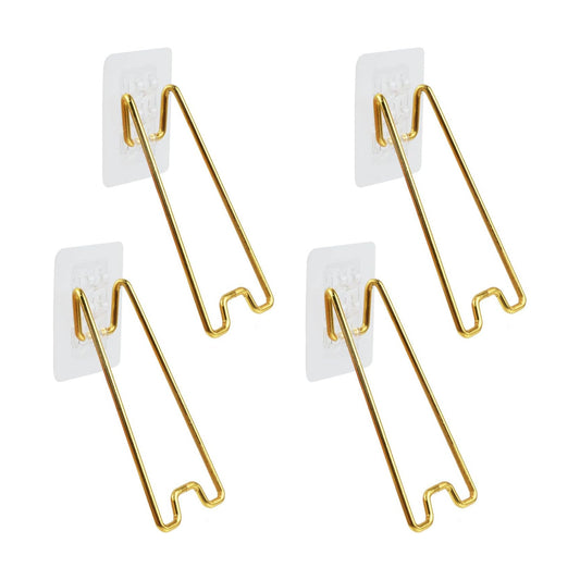 Picture Frame Stand Adhesive Easel Back for Picture Frame Cardboard / 5.12 x 2.2 / Gold / Set of 4