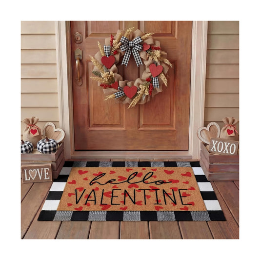 Tinideya 2 23.6 X 35.4 Inches Valentine Red Black White
