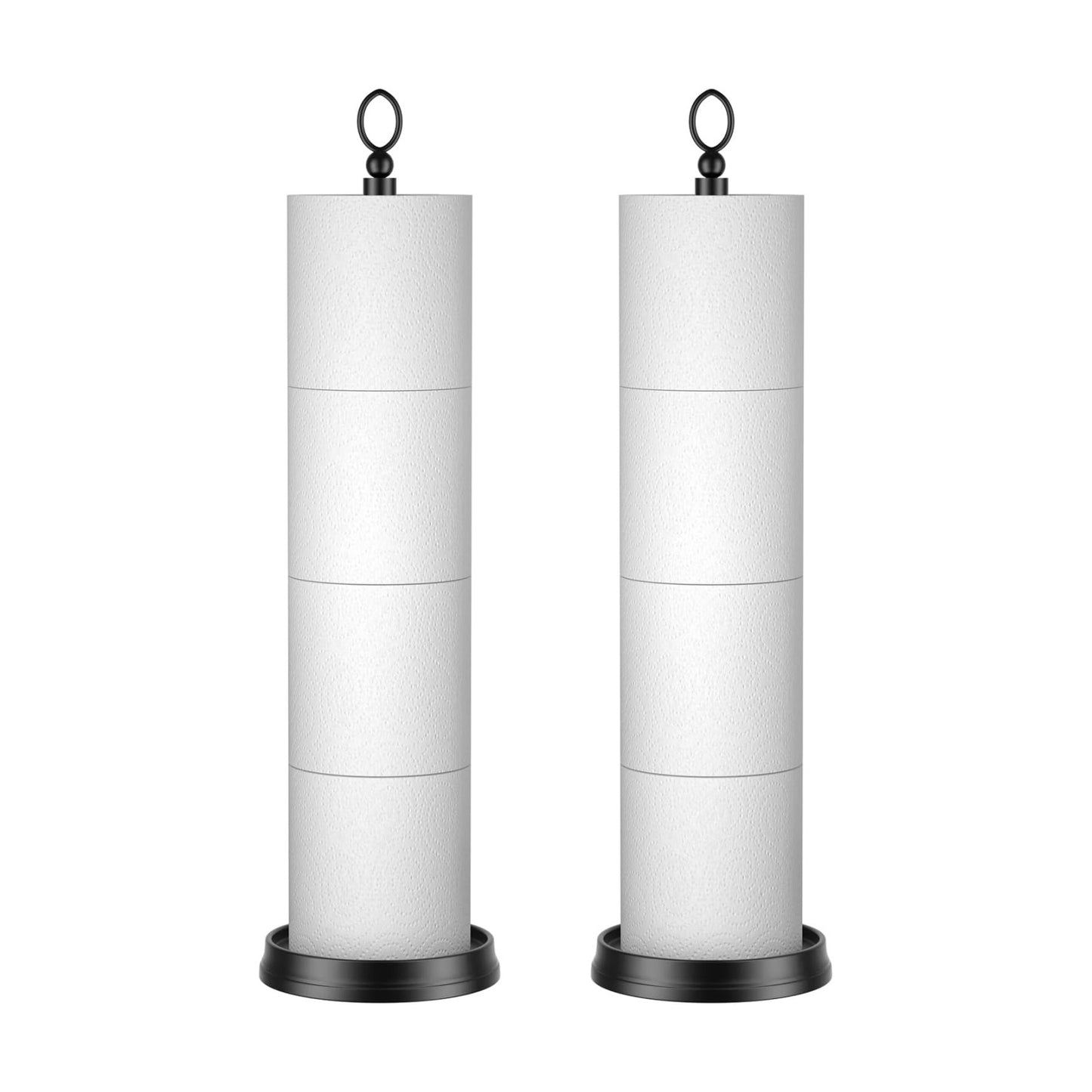 ROLABAM Toilet Paper Holder Stand with Reserve Function, Free Standing Toilet Paper Holder for Bathroom, Space Toilet 4