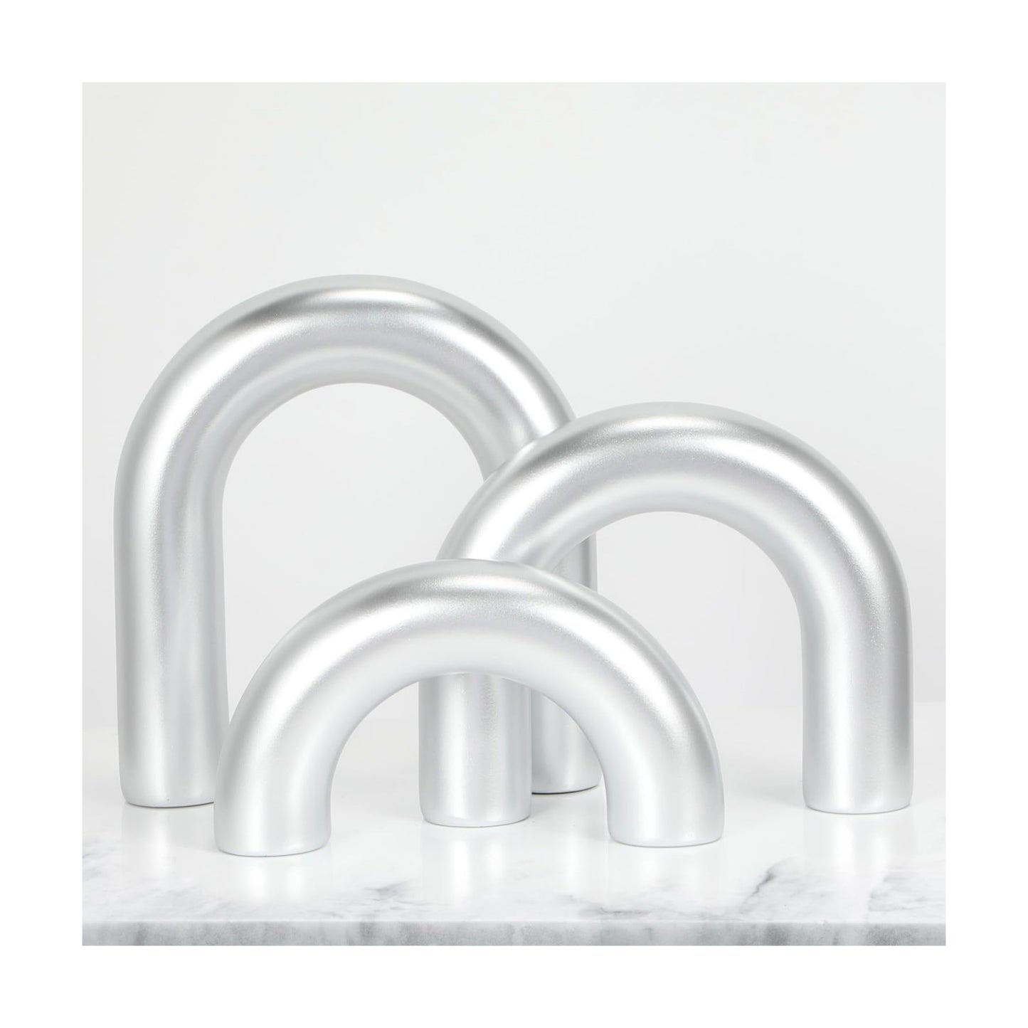 Arch Decorative Objects Statue / Sliver / Resin / Set of 3