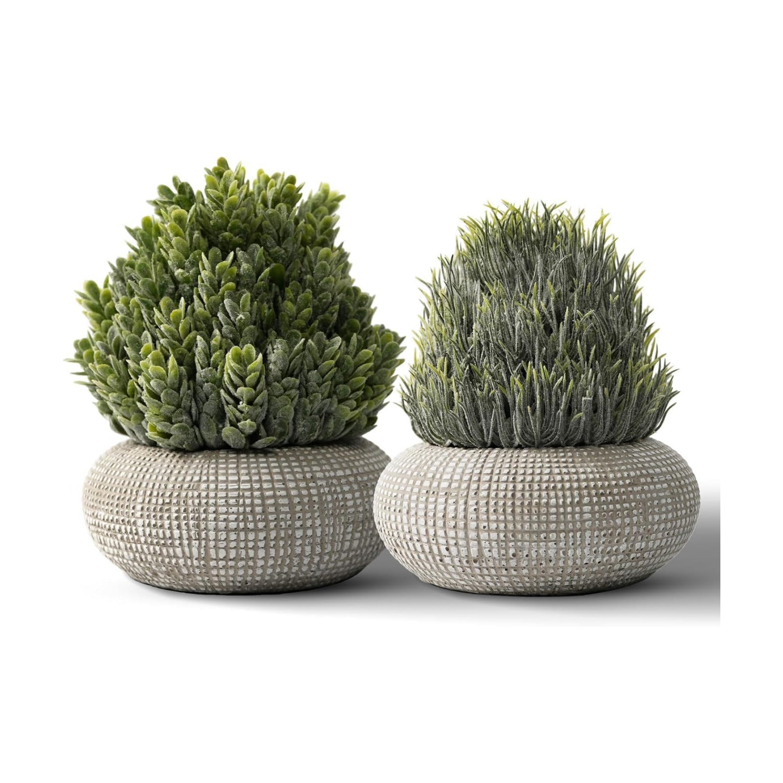 Small Faux Plants / Frosty Green-sedum / 5.7 Inch / Set of 2
