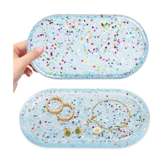 Key Tray / Jewelry Tray Ring Dish / Green Flash-2