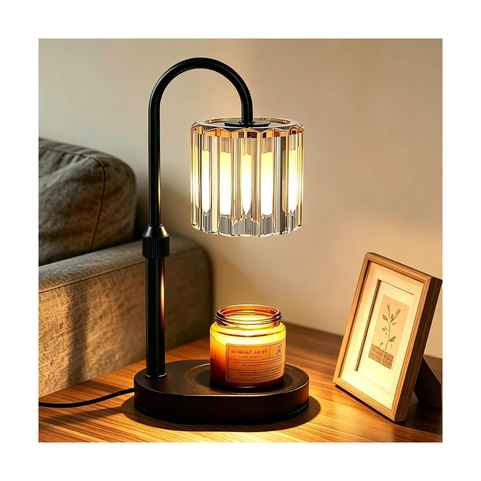 Lukasa Candle Warmer Lamp, with Timer Dimmer Adjustable Height, Home Decor, Room Decor, Wax Melt Warmer for Candles