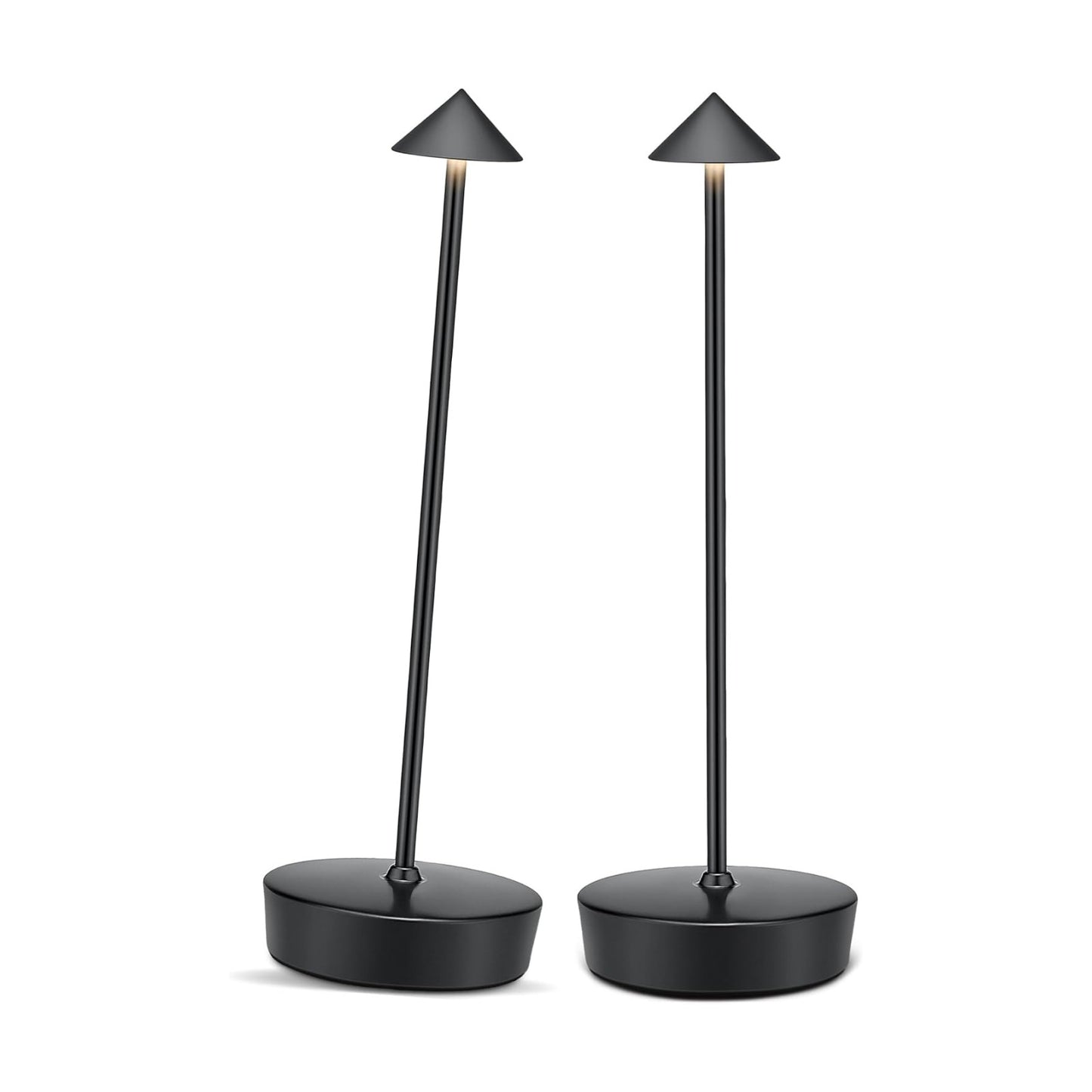 Cordless Led Table Desk Lamp 2 Pack, 7000mAh Battery Outdoor Table Light Waterproof for Restaurant Patio Camping Home