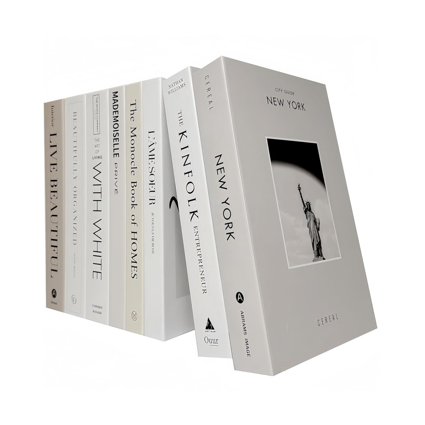 Decoration Faux Books for Hardcover Home Decor / M27 / Set of 8