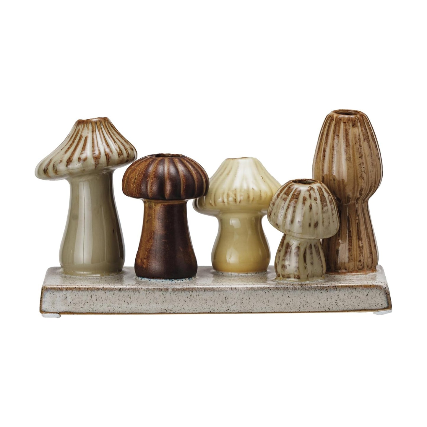 Enchanted Garden Stoneware Mushroom Vase