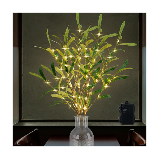 Battery Operated Lights / Olive / 33 Inch