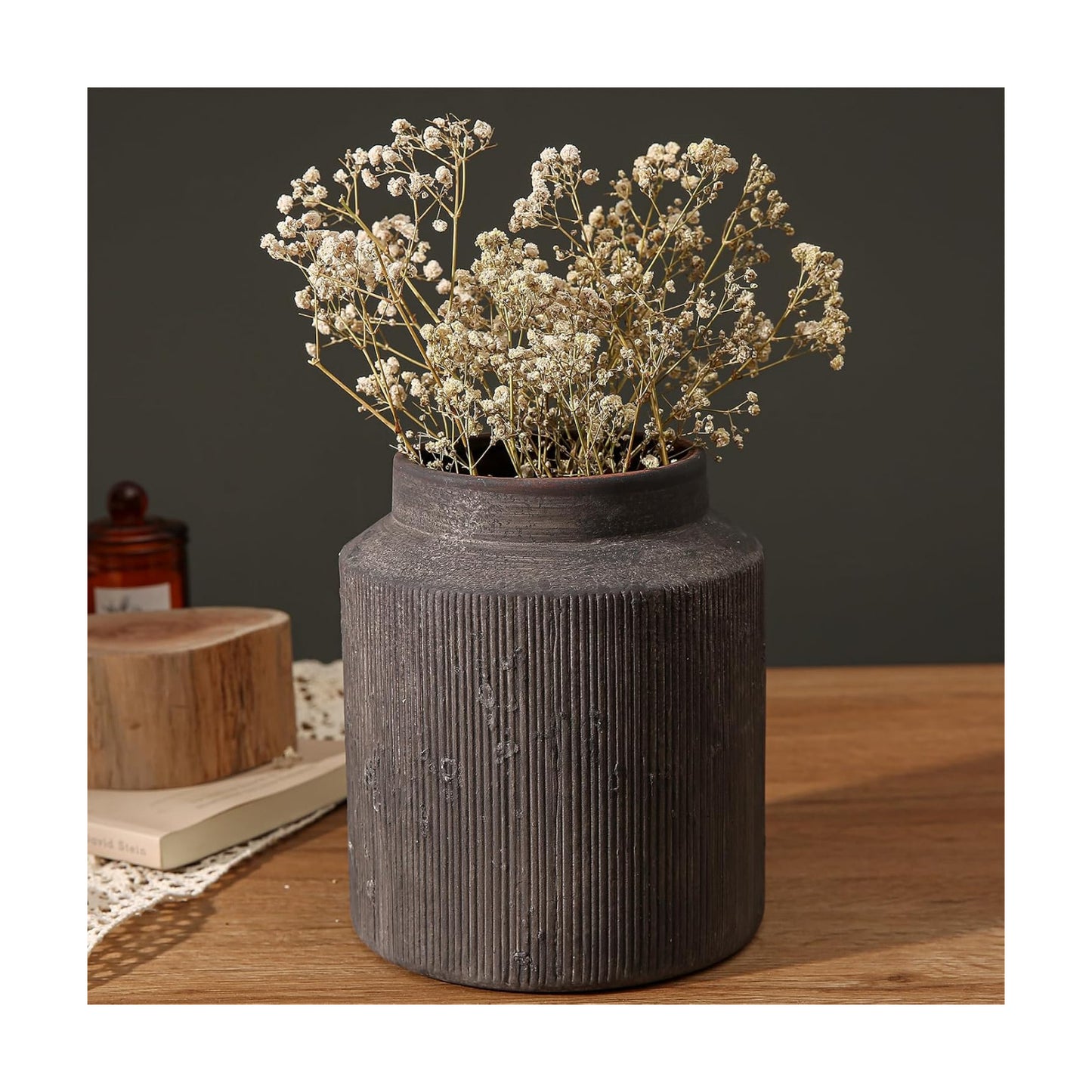 Rustic Vases / Dark Brown / 6.1 x 7