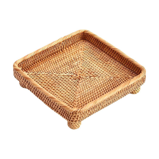 Small Items Serving Basket Vanity Tray / 9" Square