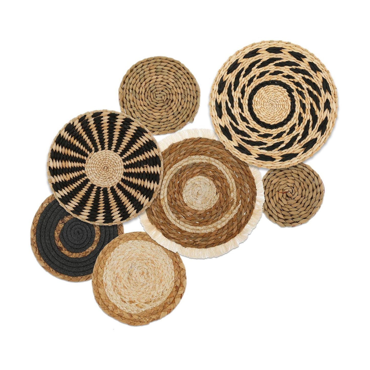 Boho Wall Basket Set / Set of 7