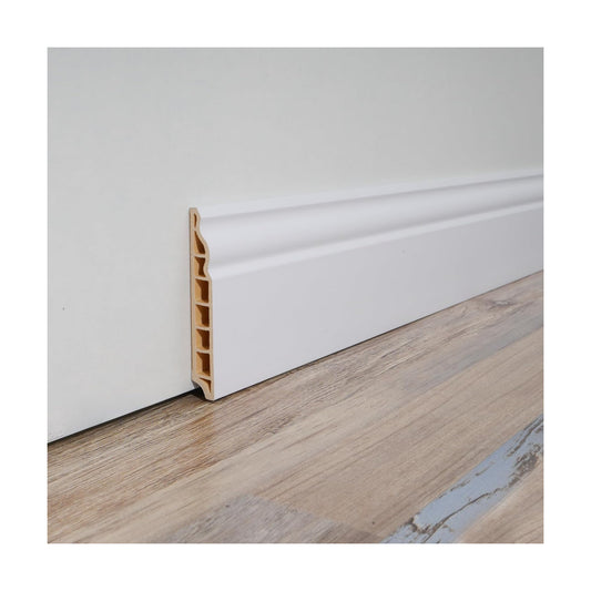 Wall Baseboard Molding Trim of in. / White-1 / 56 x 3.2 / Set of 8