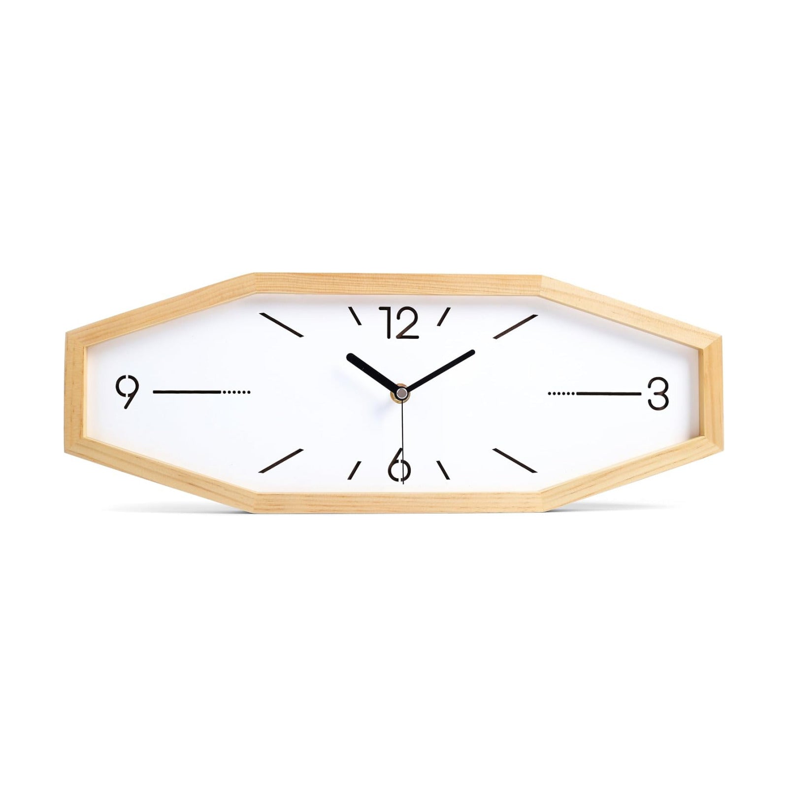 Wooden Retro Wall Clocks, 18 Inches Square Clocks Rectangular Wall Clock | Battery Operated Silent Non-Ticking, for