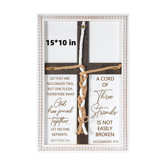 Unity Rope Cross Braid for Ceremony / White 15*10 / 15 x 10