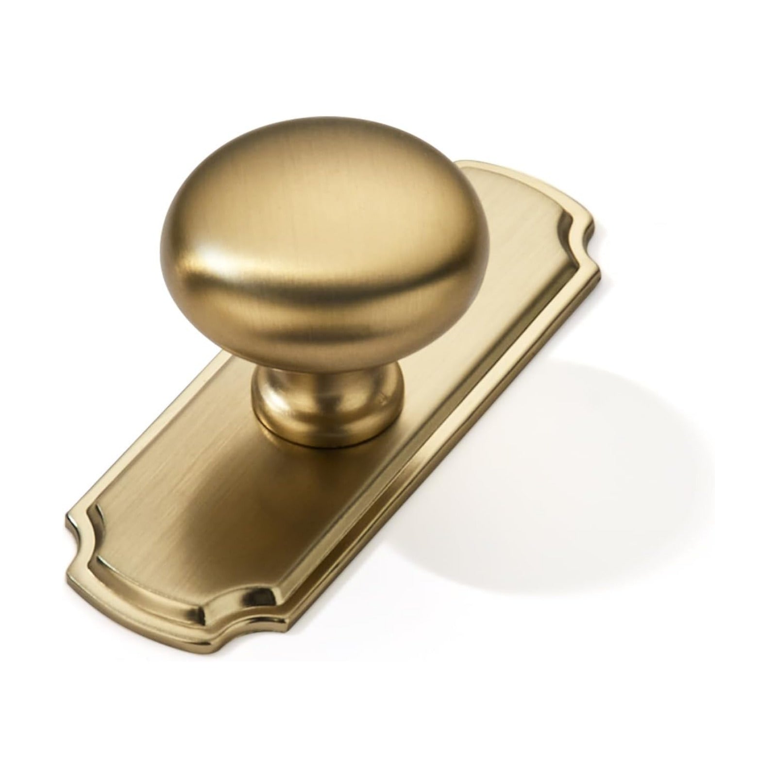 10 Pack 1-1/4 inch Backplate for Cabinet Knobs Champagne Bronze Drawer Knobs Satin Brass Cabinet Hardware Vintage Knobs