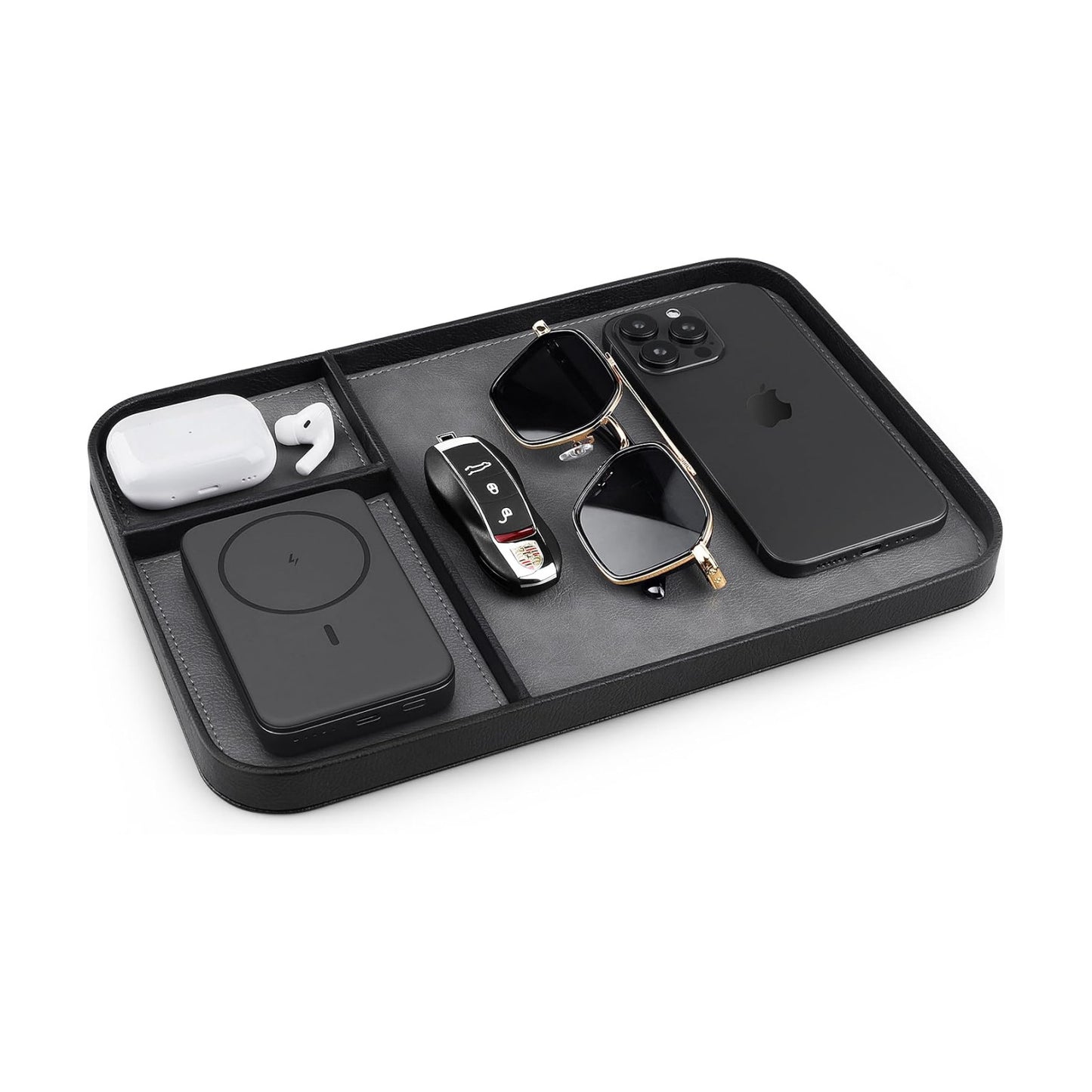 Leather Tray / Catchall Tray / Black Frame