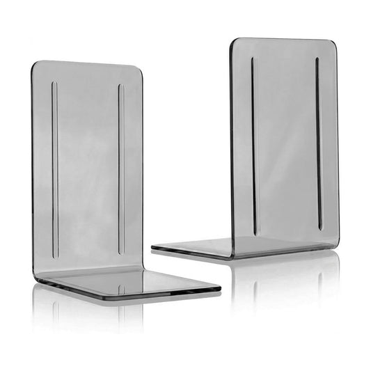 Book Holder / Bookends 1 Pair / Clear