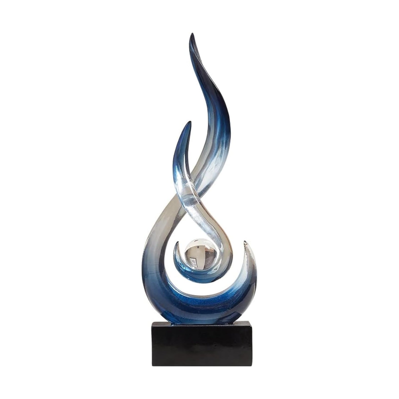 Resin Flame Statue Modern Centerpiece Ornaments / Bule