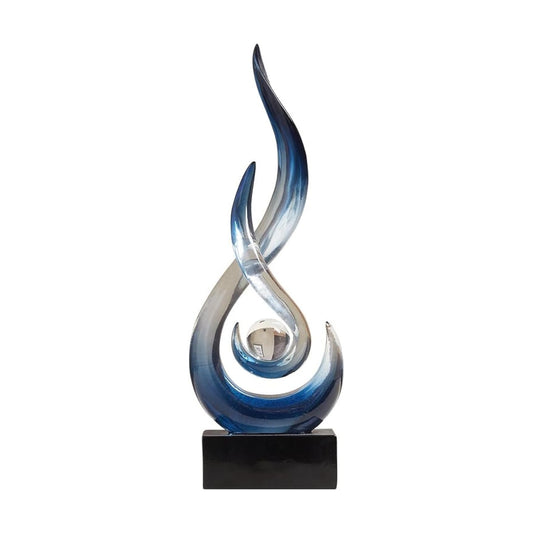 Resin Flame Statue Modern Centerpiece Ornaments / Bule