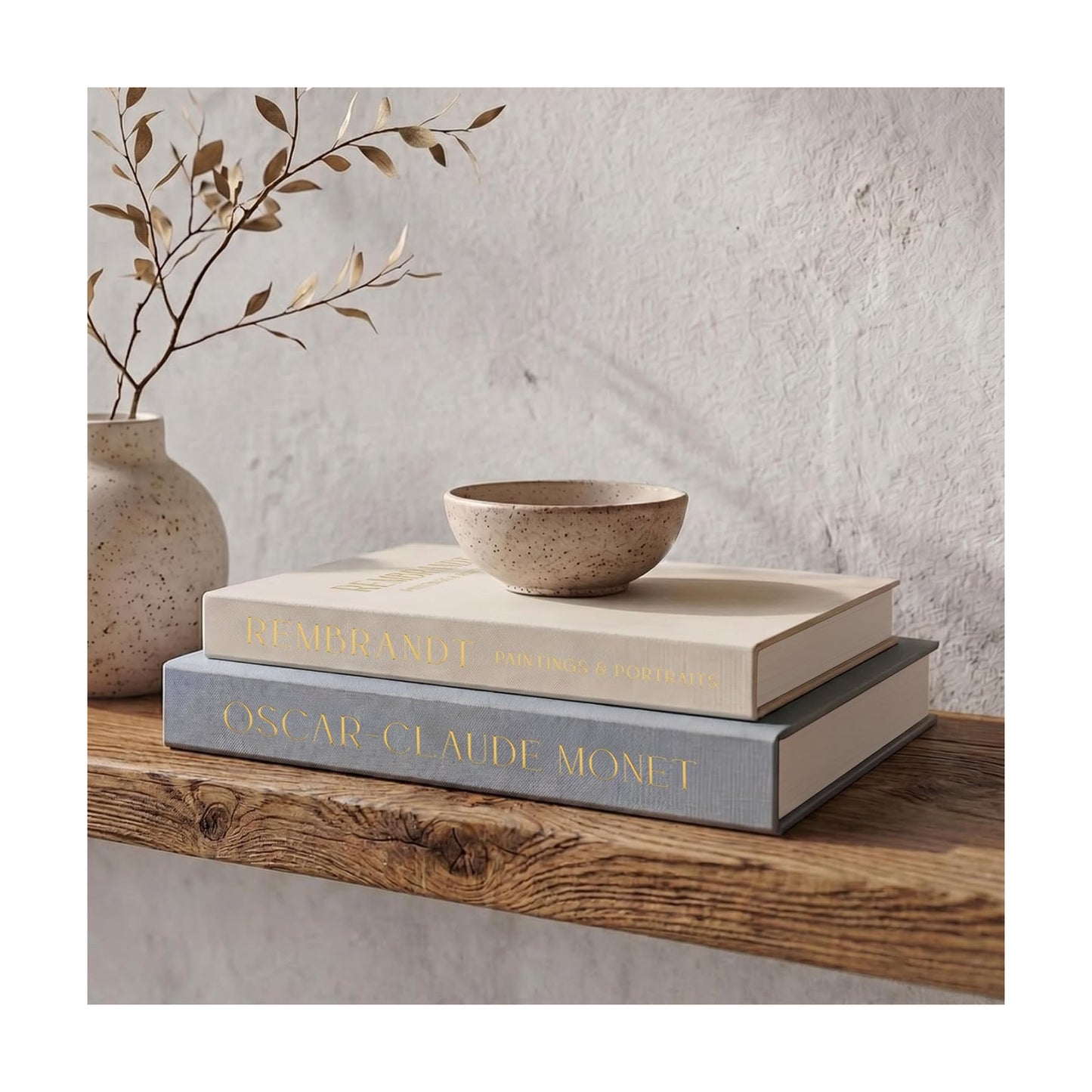 Linen Boxes Coffee Table / Blue-beige / Set of 2