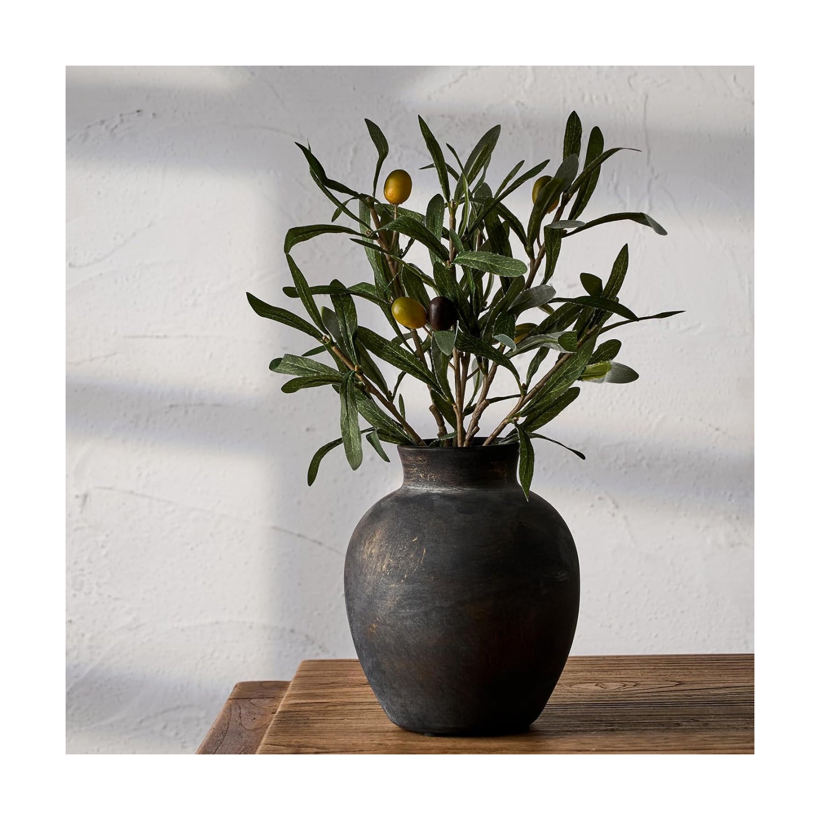 Ceramic Decorative Flower Vase / 443-bronze / 6 Inch